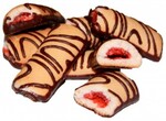 Печенье Полет Арлетка с начинкой декорированное темной глазурью, 0.70кг