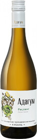 Вино ЗГУ Кубань 2019 бел. сух. Рислинг АДАГУМ 11-12%, Олимп, 750 мл., стекло