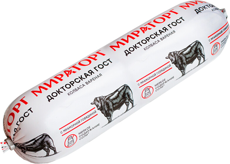 Колбаса Докторская вареная Мираторг ~1.2кг