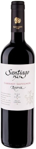 Вино красное сухое «Santiago 1541 Reserva Cabernet Sauvignon», 0.75 л