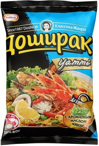 Лапша Доширак быстрого приготовления Yammi со вкусом Том Ям 80г