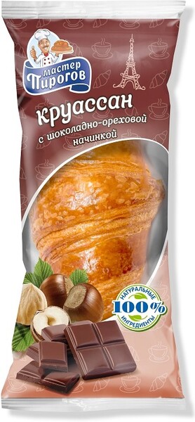 Круассан Коломенское с шоколадно-ореховой начинкой, 80 г