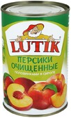 Персики Lutik половинки очищенные 425мл