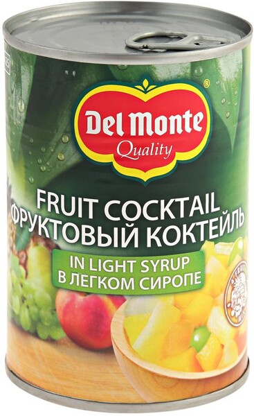 Фруктовый коктейль Del Monte в легком сиропе 0,42кг
