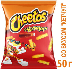 Кукурузные снеки Cheetos со вкусом кетчупа, 50г