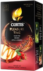 Чай черный Curtis Pleasure Time c шиповником яблоком и ароматом карамели, 25 пакетиков