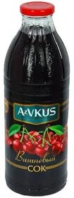 Сок AzVkus Вишневый, 1 л., стекло