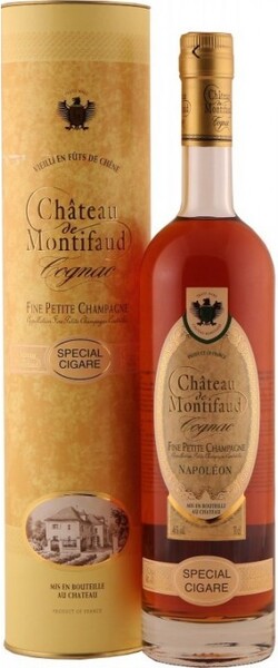 Коньяк Chateau de Montifaud Napoleon Special Sigare, Fine Petite Champagne AOC, gift tube 0.7 л