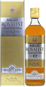 Виски Barclays Royalist Blended Scotch 12 лет 0,7 л в подарочной упаковке