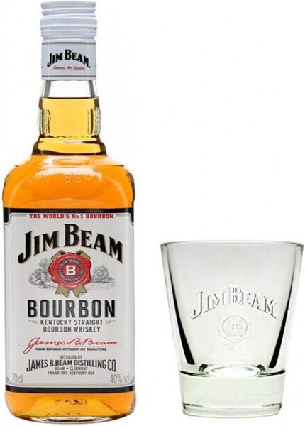 Виски Jim Beam 0.7 л со стаканом