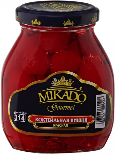 Вишня Mikado коктельная красная 0,314л