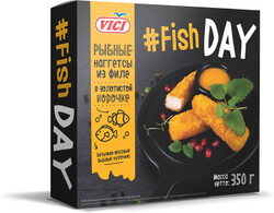 Наггетсы рыбные Vici Fish Day в золотистой корочке, 350 г