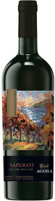 Вино AGORA Саперави красное полусладкое, 0.75л Россия, 0.75 L