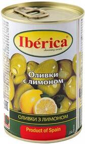 Оливки Iberica с лимоном 300г