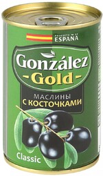 Маслины Gonzalez Gold Classic с косточками 0,3кг