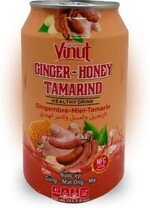 Напиток сокосодержащий Vinut Ginger-Honey Tamarind,300 мл., ж/б