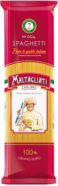 Макароны Maltagliati №004 спагетти классические 450г