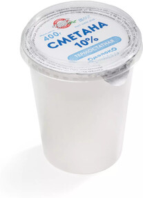 Сметана термостатная 10%, 400г