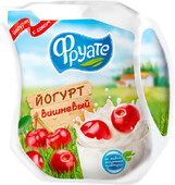 Йогурт питьевой «Фруате» с соком вишни 1,5%, 450 г