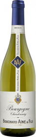Вино белое сухое «Bouchard Aine & Fils Bourgogne Chardonnay» 2018 г., 0.75 л