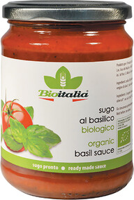Соус Bioitalia томатный с базиликом 350г