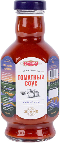 Соус томатный Кубанский Ратибор 385 гр., стекло