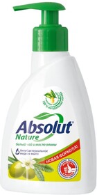 Мыло жидкое белый чай и масло оливы Absolut Nature, 250 гр., пластиковый флакон с дозатором