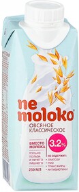 Напиток Nemoloko овсяный классический 3,2% 250мл