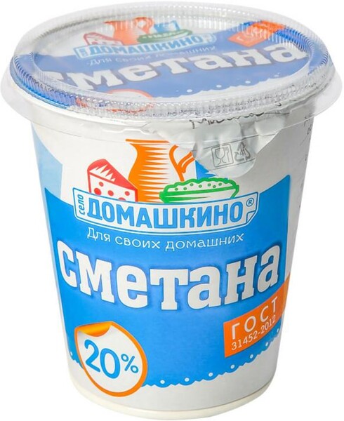 Сметана «Село Домашкино» 20%, 300 г