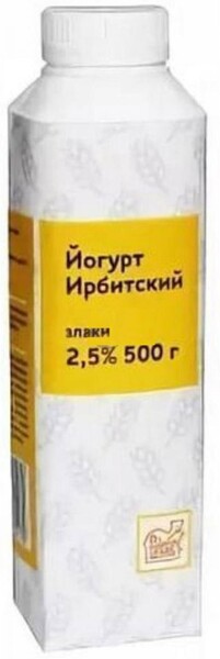 Йогурт ИРБИТСКИЙ Злаки 2,5% т/т без змж 500г