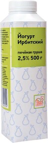 Йогурт ИРБИТСКИЙ Печеная груша 2,5% т/т без змж 500г