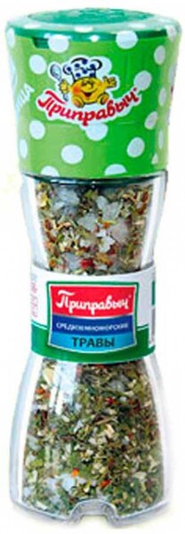 Приправа «Приправыч» средиземноморские травы в мельнице, 57 г