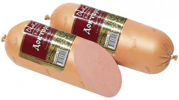 Колбаса вареная Докторская Гост 500 гр Делко