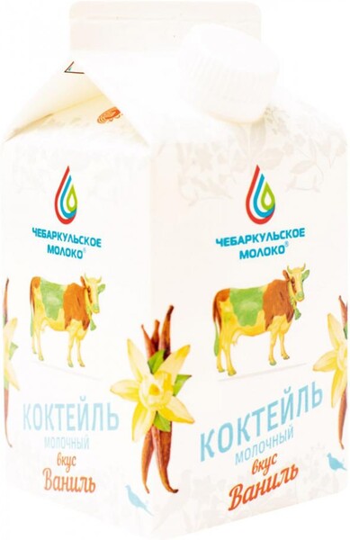 Коктейль молочный «Чебаркульское молоко» ваниль 3,2%, 500 мл