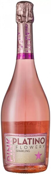 Вино Platino Pink Moscato розовое игристое сладкое 7% 0.75л