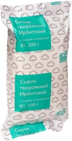 Сырок творожный сладкий с ванилином 8 % 100г Ирбитский МЗ БЗМЖ