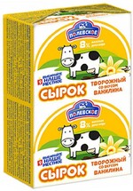 Сырок творожный ПОЛЕВСКОЕ со вкусом ванилина 8%, без змж, 90г Россия, 90 г