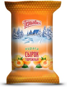 Сырок творожный ПЕРВЫЙ ВКУС Курага 4,5%, без змж, 100г Россия, 100 г
