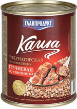 Каша Главпродукт гречневая со свининой 340г