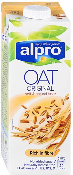 Напиток Alpro OAT Original овсяный обогащенный кальцием и витаминами 1 л