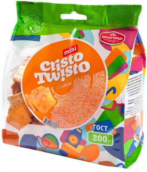 Крекер «Белогорье» Cristo Twisto мини с сыром, 200 г
