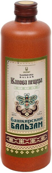 Бальзам «Башспирт» Капова пещера травяной Россия, 0,25 л