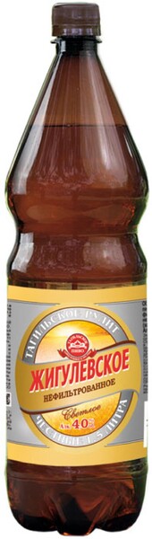 Пиво «Жигулевское» Тагильское светлое нефильтрованное 4%, 1,5 л