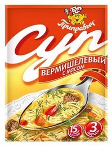 Суп Приправыч вермишелевый с мясом, 60 гр, ПЭТ