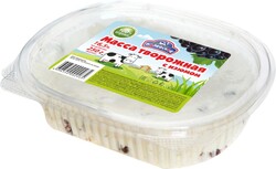 Творожная масса Полевское 250г 16,5% изюм контейнер