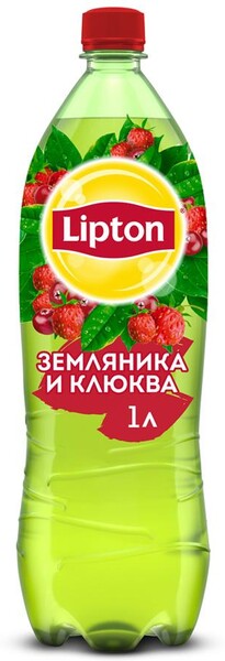 Напиток LIPTON Холодный чай Земляника и клюква, 1л Россия, 1 L