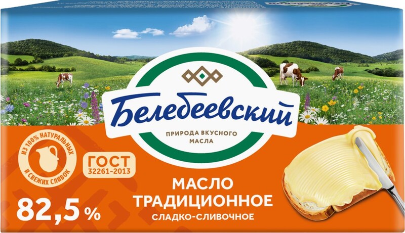 Масло сливочное «Белебеевский» Традиционное 82,5%, 170 г