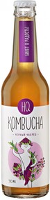 Напиток HQ Kombucha Черный с чабрецом безалкогольный газированный натуральный 0,33л