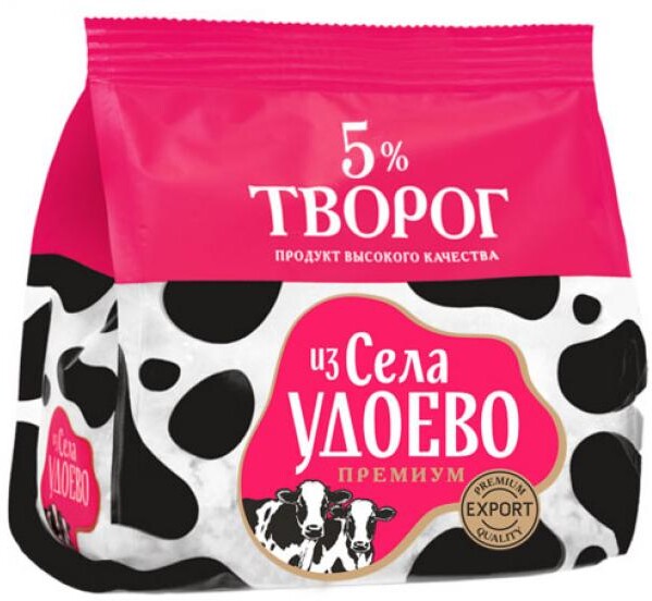 Творог 5% 315 гр Из Села Удоево стабилобэг 315 гр
