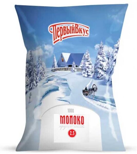Молоко Первый вкус пастеризованное 2.5% 1л